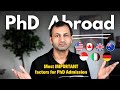 Phd in USA | Factors that make a PhD application stand out - 100% guaranteed admission!!