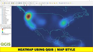 Creating Heatmap using QGIS | Map Style | Symbology