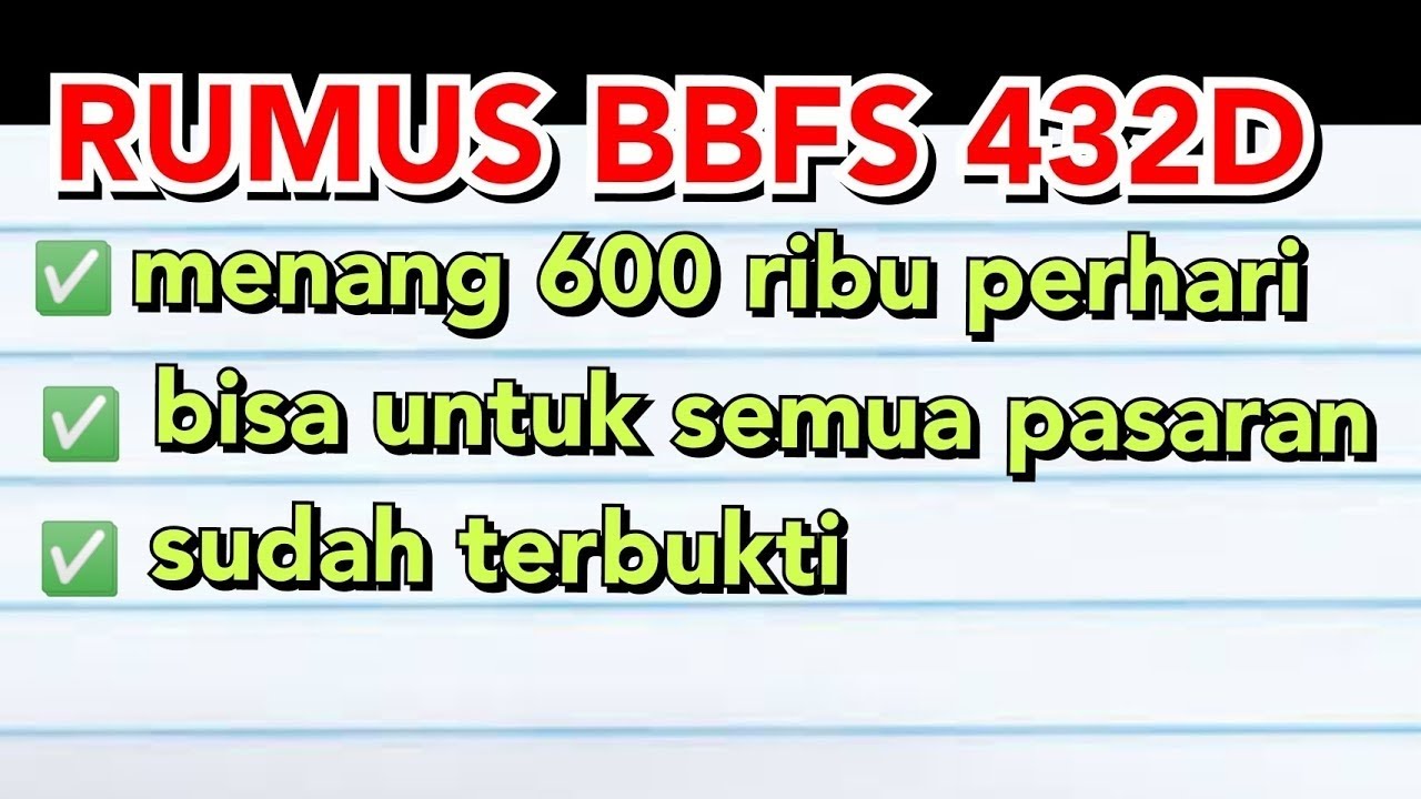 BBFS 432D JP TERUS SETIAP HARI | RUMUS BBFS 432D SIDNEY TERBARU | RUMUS ...