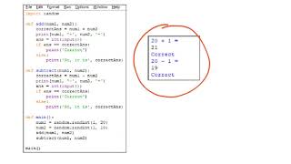 MakingPythonMathsQuiz