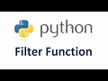 What is Filter Function in Python?