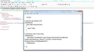 calling web method using javascript in C#
