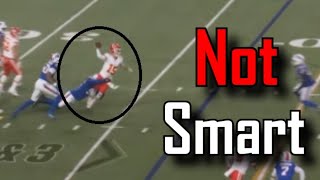 Patrick Mahomes throws an UGLY interception | Kansas City Chiefs Vs Buffalo Bills