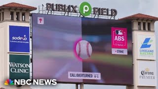 MLB debuts automated ball-strike challenge system
