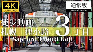 【通常版】札幌狸小路３丁目を歩く(Sapporo,Hokkaido,Japan)