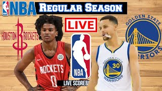 Live: Houston Rockets Vs Golden State Warriors | NBA | Live Scoreboard | Play by