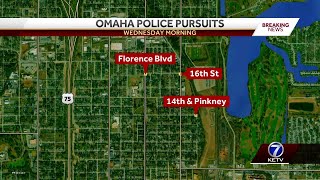 Suspect leads police on car chase in Omaha early Wednesday morning