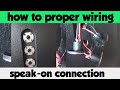 speak on terminal connection (paano mag wiring) simply lang