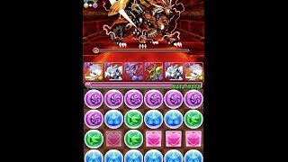 パズドラ　「焔の機械龍　地獄級」　Sランクプレイ(落雷・キルアPT)