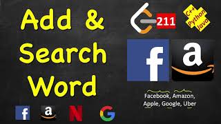 Add and Search Word - Data structure design | LeetCode 211 | C++, Java, Python
