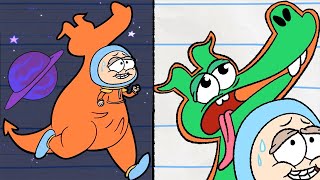 Boy Sneaks Dragon Into Space! | (NEW) Boy \u0026 Dragon | Cartoons For Kids | Wildbrain Toons