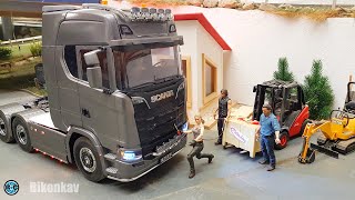 Tamiya Scania 770S RC Truck mit Pistenking KINGBUS  light set