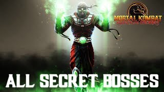 Mortal Kombat Shaolin Monks All Secret Bosses (Ermac, Mileena, Kano)