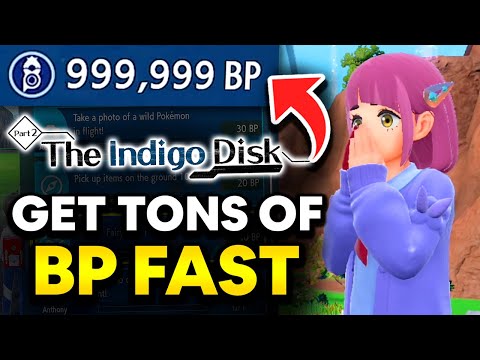 FASTEST WAY to GAIN LOTS OF BP in Indigo Disk! Pokemon Scarlet & Violet DLC BP Farm