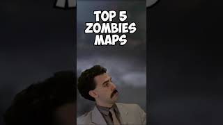 TOP 5 COD ZOMBIES MAPS! | Call of Duty Shorts