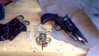 Custom leather belly Gun shoulder holster