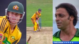 5 Fours in a Row | David Warner Smashes Shoaib Akhtar | Pak vs Aus 2010 HD* |