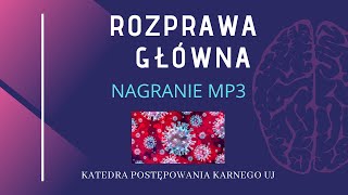 Dział VIII  Rozprawa główna zdaniem Pawellasa