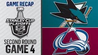 Grubauer shuts out Sharks, Avalanche even series