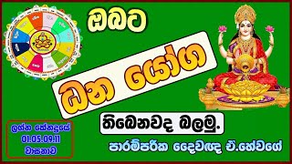 ඔබට ධන යෝග තිබෙනවද (ජ්‍යෝතිෂය දේශණ)