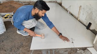 2×4 tiles fitting || tiles kaise lagaen ||