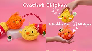 Crochet amigurumi cute chicken for beginners | Easy crochet ideas