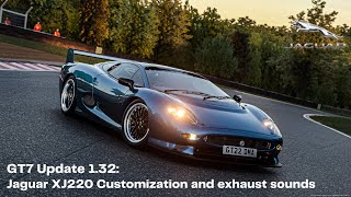 GT7 Update 1.32: Jaguar XJ220 Customization and exhaust sounds