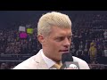 aew dynamite episode 6 cody makes a career announcement going into aewfullgear