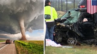 眼盯龍捲風輕忽路況　知名追風人車禍喪命