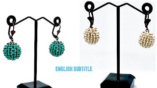 Chenille Tekniği Küpe Yapımı - How to Make Chenille Stitch  Beaded Earrings Tutorial - Takı Tasarım