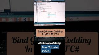 Easy way to Binding Gridview in ASP.NET C# 🤳bca project 🌟#technosilentstudy #how