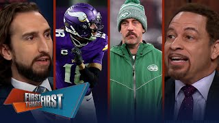 Justin Jefferson signs extension, Brou ‘adores’ Aaron Rodgers’ outlook | NFL | FIRST THINGS FIRST