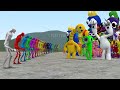 RAINBOW SCP-096 ALL COLORS VS ALL RAINBOW FRIENDS In Garry's Mod!
