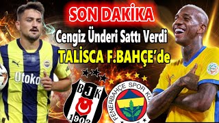 Cengiz Ünder'i verdi gitti Talisca indi! F.Bahçe'den DEV Transfer..