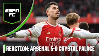 Arsenal CRUSH Crystal Palace in a ‘perfect’ Premier League return | ESPN FC