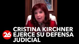 Causa Vialidad: Cristina Kirchner ejerce su defensa