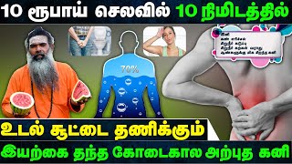 10 ரூபாய் செலவில் 10நிமிடத்தில் உடல்சூட்டை தணிக்கும் இயற்கை தந்த கோடைகால அற்புதகனி,Nalamudan Vazhvom