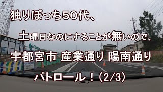 独りぼっち５０代、土曜日なのにすることが無いので、宇都宮市 産業通り 陽南通り パトロール！？（2/3）