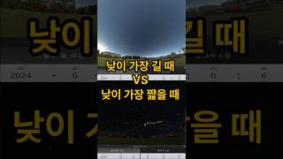 한국의 가장 낮이 긴날/짧은날 일출 일몰 비교!! Video of Comparing from Sunrise to Sunset, S.Korea