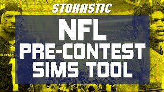 How To Use The Stokastic NFL DFS Pre-Contest Sims Tool | NFL DFS Contest Simulations
