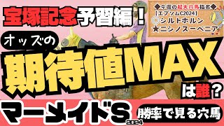 【マーメイドステークス予習】意外な穴馬候補、勝率から見えてきちゃった？宝塚記念予習も！【競馬予想2024】