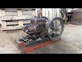 金光鉄工所 コンコー2¹ ₂馬力 石油軽油発動機始動！ konko iron works 2.5hp old engine start