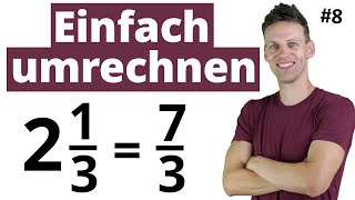 Gemischte Zahlen und Brüche umrechnen , ganz einfache Einführung - was ist das?