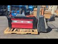 crown 4500 lbs capacity electric pallet jack lift truck 24v with battery charge