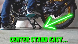 The Easy Way To Center Stand Your Motorcycle