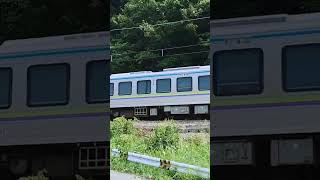 福塩線※井原鉄道　シルバー車両IRT355-01通過　そうじゃ　