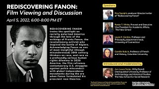 "Rediscovering Fanon" Film Discussion | Racial Violence and Colonial Accountabilities series