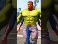 SPIDER-HULK 🆚 ALL SUPERHEROES AND VILLAIN 🔥#shorts #spiderman #hulk #gta5 #marvel