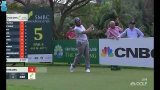 Sweet Swinging Louis Oosthuizen Golf Shot Highlights 2018 SMBC Singapore Open