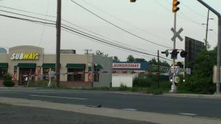 LIRR 175th anniversary fan trip, westbound through Deer Park at Commack Rd.